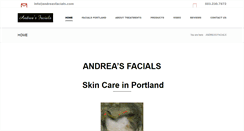Desktop Screenshot of andreasfacials.com